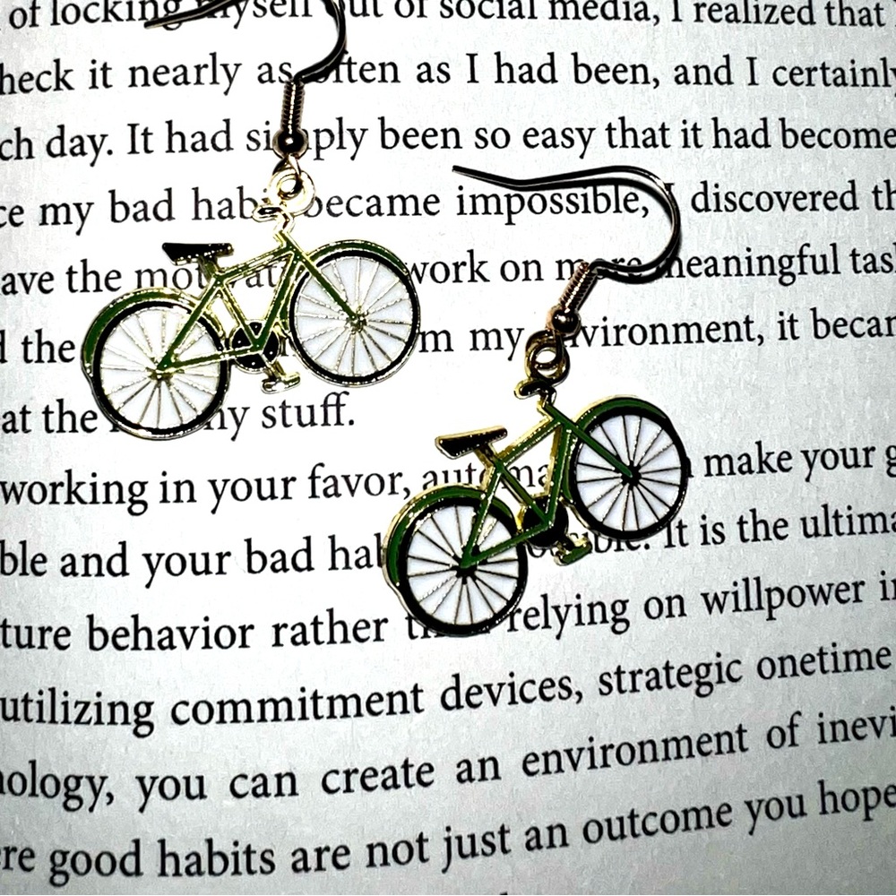 Bicycle earrings